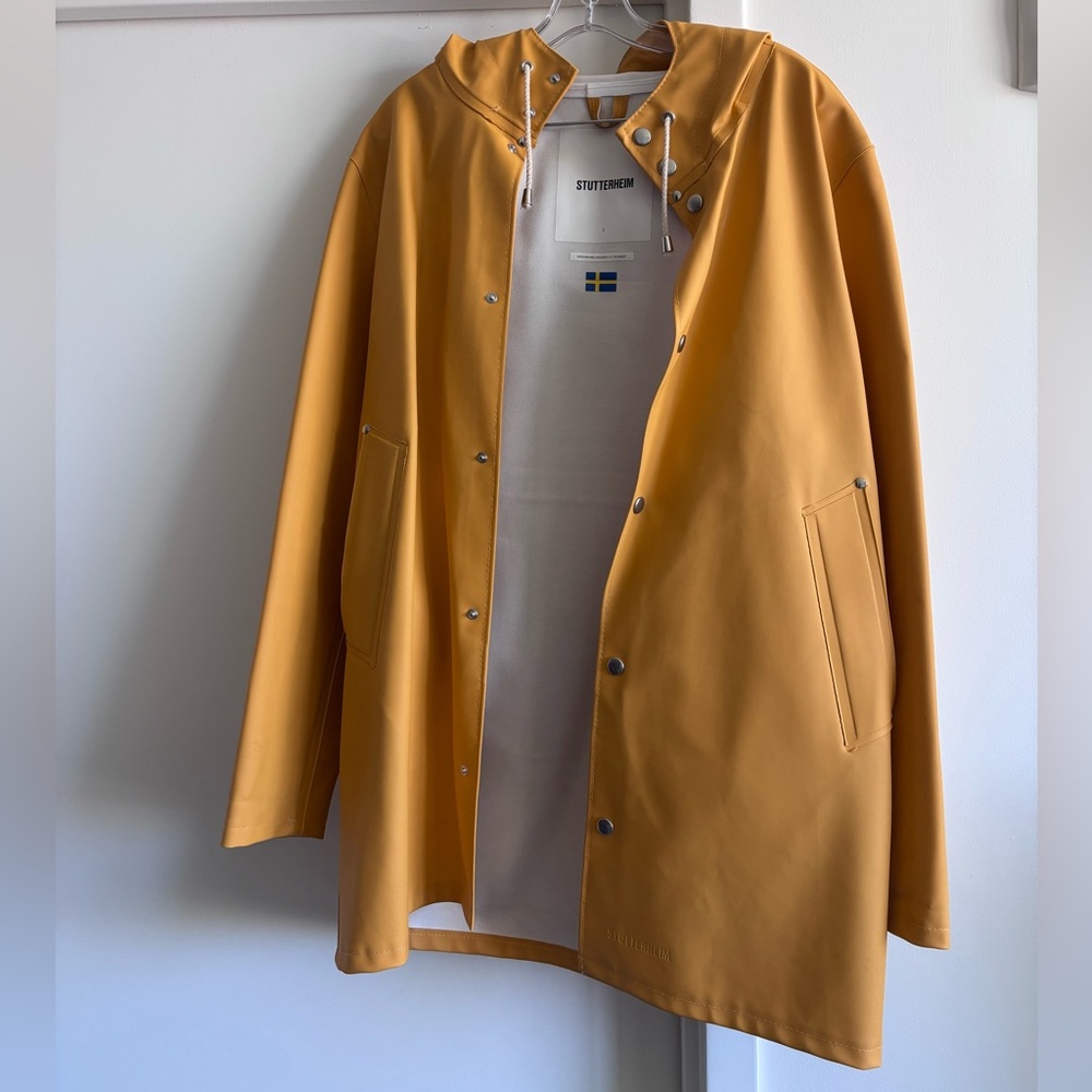Stutterheim yellow raincoat